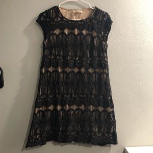 Black lace flowy dress